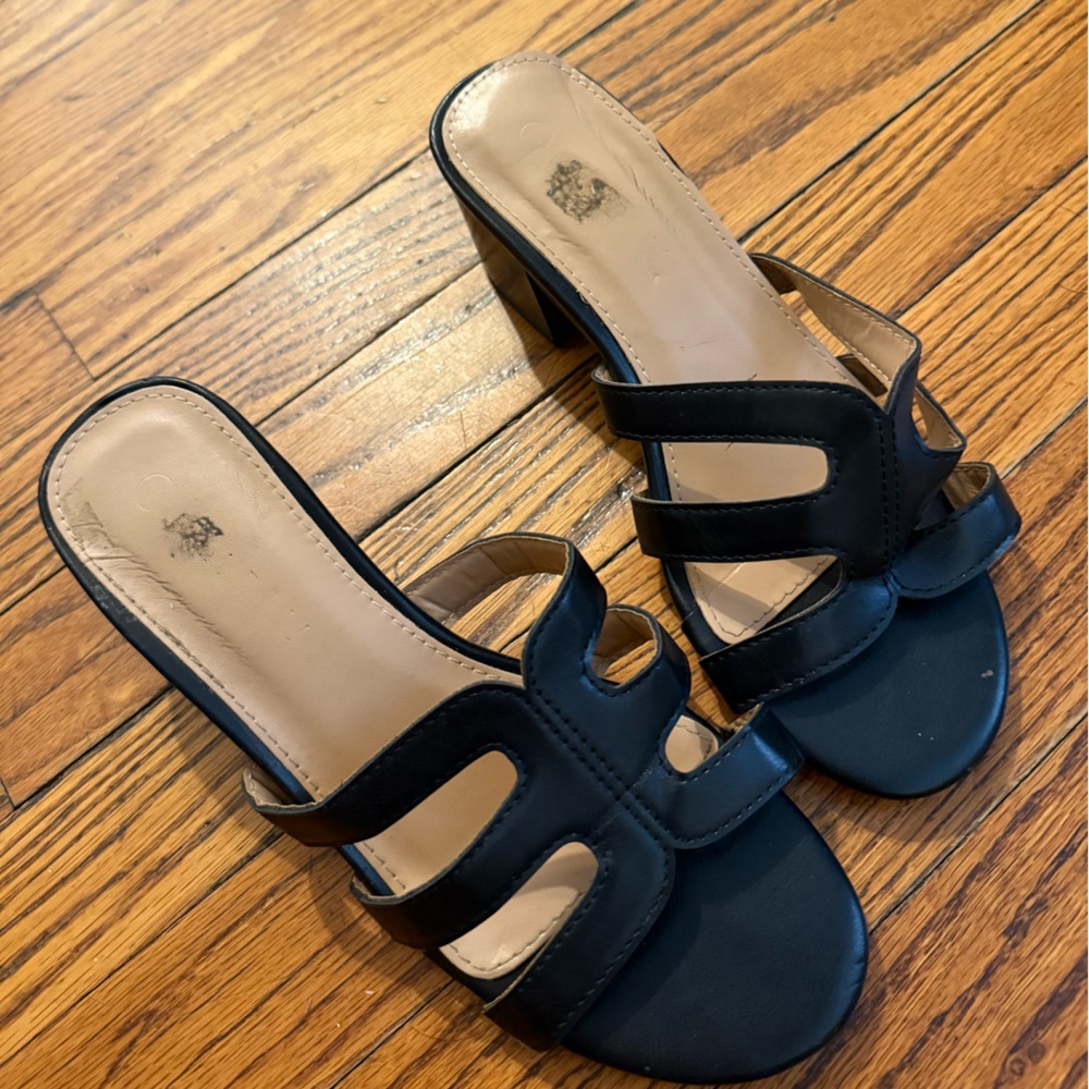 Black Heeled Sandals